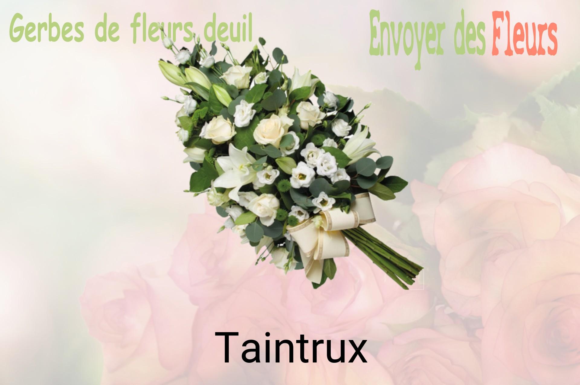 Gerbe de fleurs de deuil livrée à Taintrux